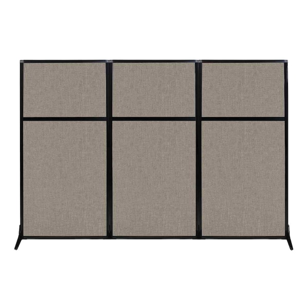 Work Station Screen 99" x 70" Warm Pebble Fabric